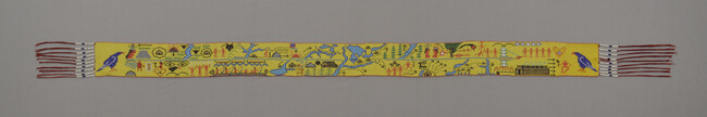 Beaded Belt Depicting the Story of the Iroquois Migration