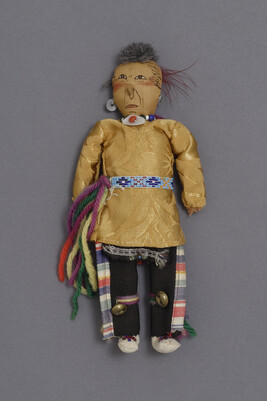 Doll representing the Osage Chief James Bigheart as a Grass Dancer