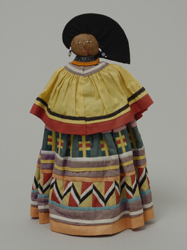 Doll representing a Seminole Woman in 19th century style clothing