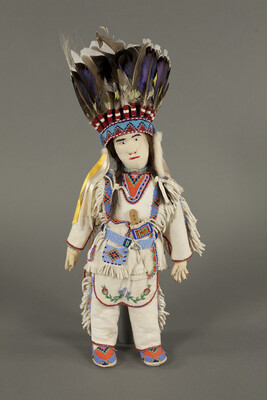 Doll representing an A'aninin Chief