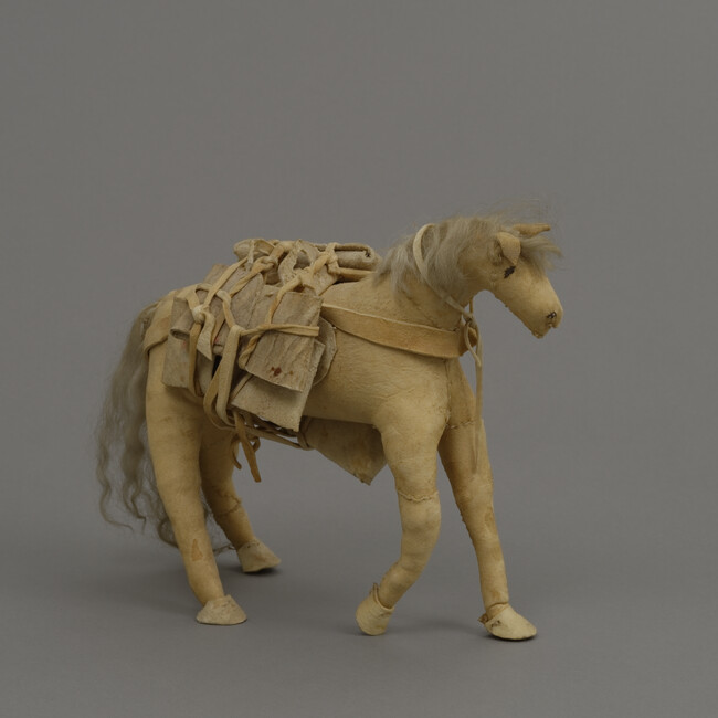 Doll representing a Shoshone Packhorse