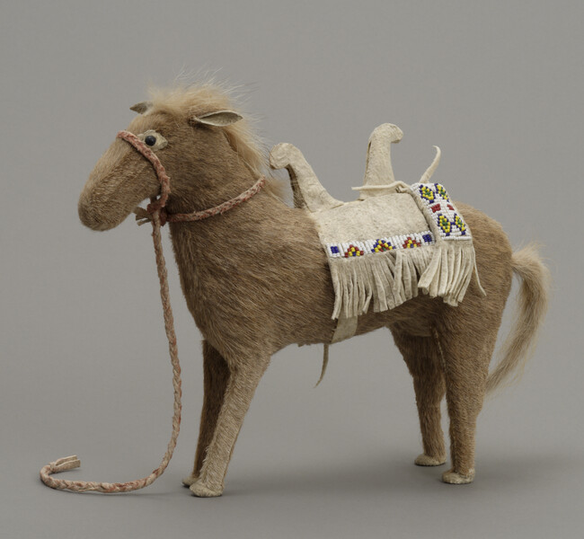 Doll representing a Sioux Horse and Travois