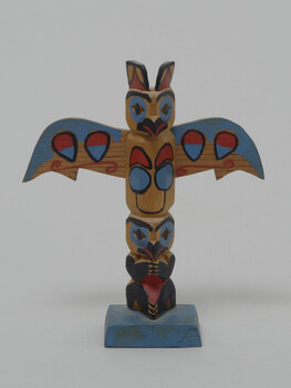 Thunderbird Totem Pole Model (based on the Kwakwaka'wakw Totem Poles which belonged to Nimpkish Chief...