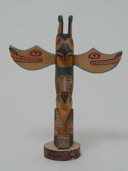 Thunderbird Totem Pole Model (based on the Kwakwaka'wakw Totem Poles which belonged to Nimpkish Chief...