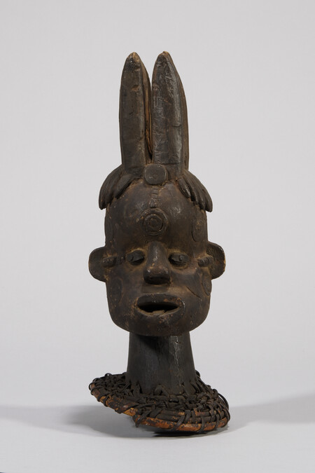Headdress: Human Head with Vertical Cone Coiffure
