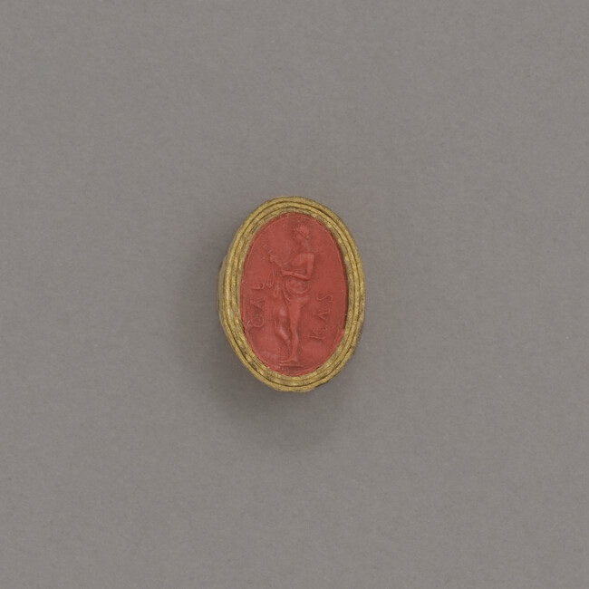 Sealing Wax Impression of a Cameo or Intaglio