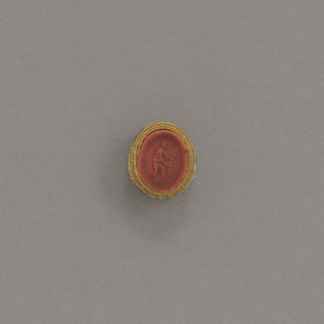 Sealing Wax Impression of a Cameo or Intaglio