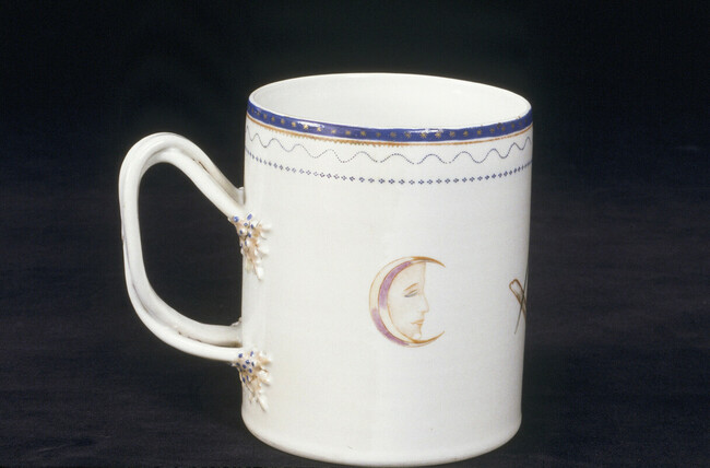 Chinese Export Masonic Cylindric Mug