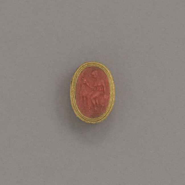 Sealing Wax Impression of a Cameo or Intaglio