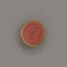 Sealing Wax Impression of a Cameo or Intaglio (Alexander the Great)