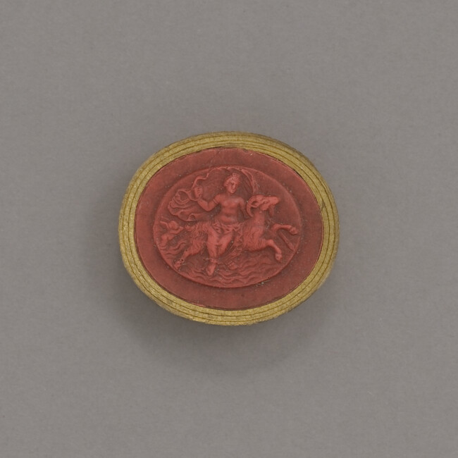 Sealing Wax Impression of a Cameo or Intaglio