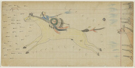 Untitled (An Inunaina (Arapaho) Warrior Fires Back at U.S. Soldiers), page number 138, from the 