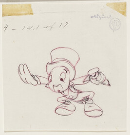 Jiminy Cricket (preliminary drawing for Pinocchio)