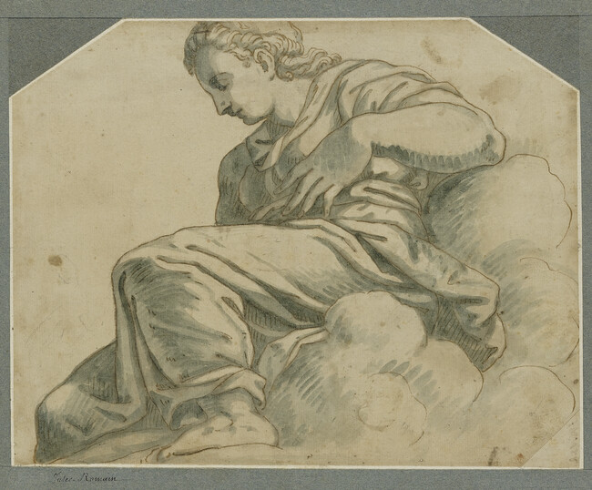 Study for a Ceiling Decoration:  A Female Figure