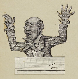 Untitled  (Negro Preacher Waving Hands)