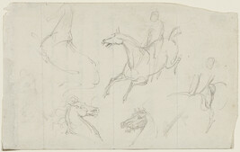 Untitled (Sketches of horses)