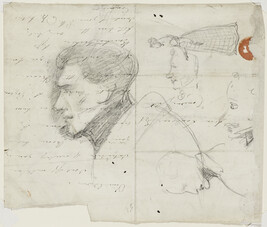 Untitled (Sketches of heads, etc.)