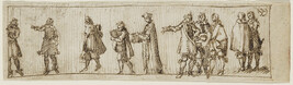 Procession of Men, Including a Cardinal