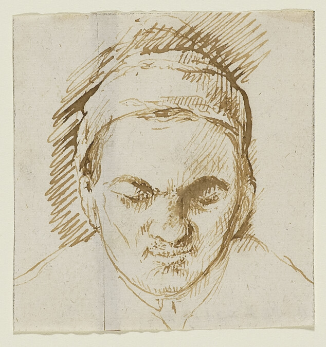 Man's Head with Hat