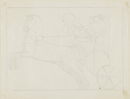 Leaping Horses with Three Charioteers: Bas-relief from Tomb of Osymandyas, Thebes (tracing of an...