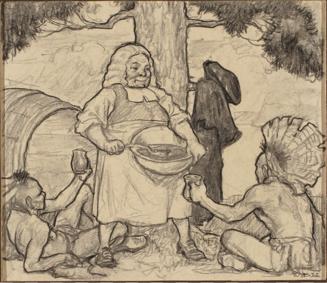 Study for the Mural Illustrating Richard Hovey's Song 