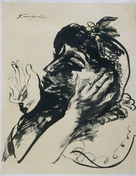 Girl with Cigarette (obverse); Figure Study with Sun (reverse)