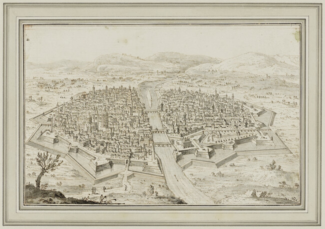 A Bird's-eye View of the City of Parma
