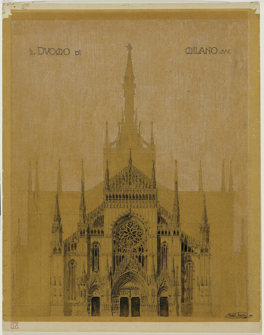 Milan Cathedral, Sketch II for New Facade