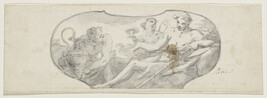Study for Ceiling decorations: (The Young Bacchus)