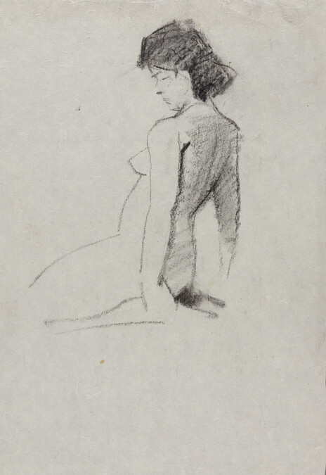Untitled (Seated Nude Woman Leaning Back)