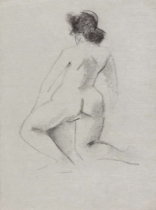 Untitled (Kneeling Female Nude from Back)