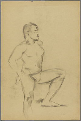 Untitled, Standing Male (obverse); Untitled, Standing Female Nude (reverse)