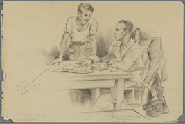 Sketch made at Forward Command Post 32 Infantry 7th Division, Bay-Bay-Leyte, Peter M. Gomery, Lt. Col....