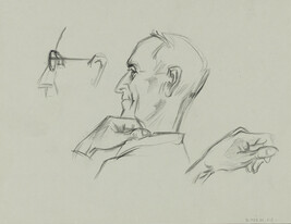 Untitled, Profile of an Older Man (obverse); Untitled, Lower Half of Kneeling  Figure(reverse)