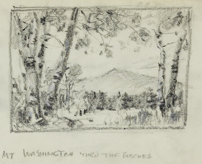 Mount Washington through the Birches