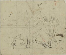 Study of lower half, Cortez and the Cross (Panel 11) for The Epic of American Civilization