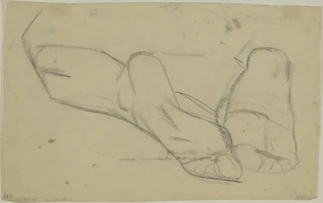 Study of Foot for Cortez and the Cross (Panel 11) for The Epic of American Civilization