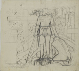Study for Cortez and the Cross (Panel 11) for The Epic of American Civilization