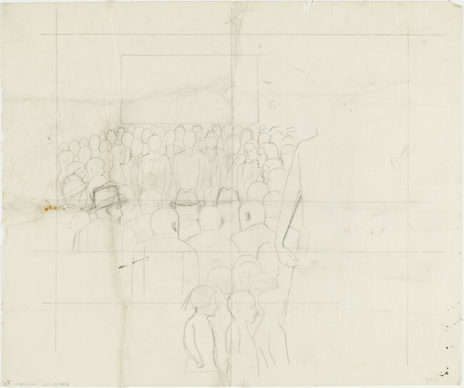 Study for Anglo-America (Panel 13) for The Epic of American Civilization