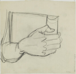 Study of Hand for Anglo-America (Panel 13) for The Epic of American Civilization