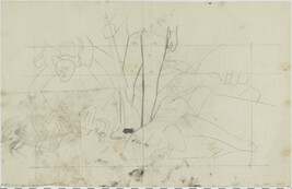 Study for lower half of Hispano-America (Panel 14) for The Epic of American Civilization