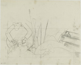 Study for foreground figures in Hispano-America (Panel 14) for The Epic of American Civilization