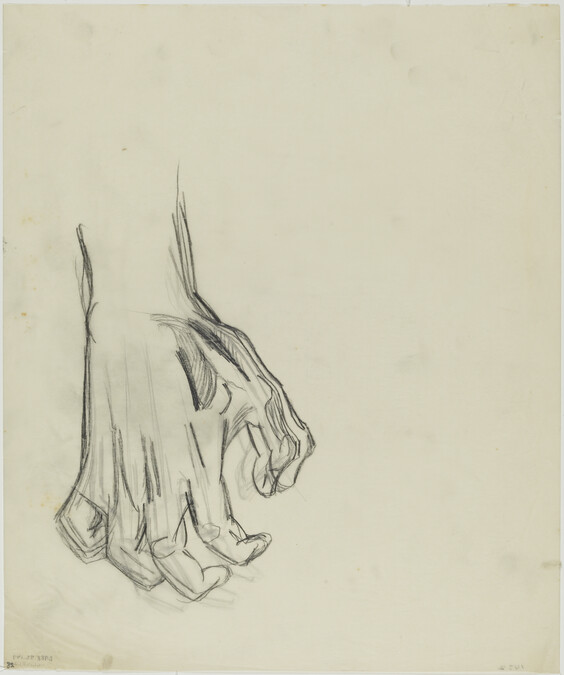 Study of Hand for Hispano-America (Panel 14) for The Epic of American Civilization
