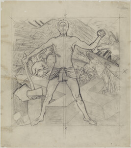 Study for Modern Migration of the Spirit (Panel 18) for The Epic of American Civilization