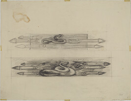 Study for Snake and Spears (Panel 2) for The Epic of American Civilization