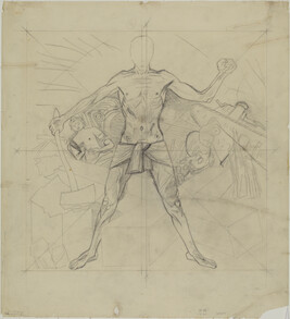 Study for Modern Migration of the Spirit (Panel 18) for The Epic of American Civilization