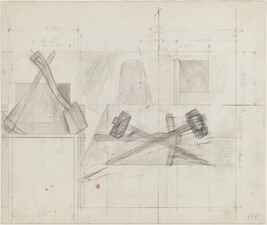 Study of Tools for the Mural at the New School for Social Research, New York (West Wall)
