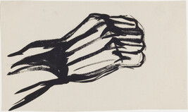 Study of Hand for The Epic of American Civilization