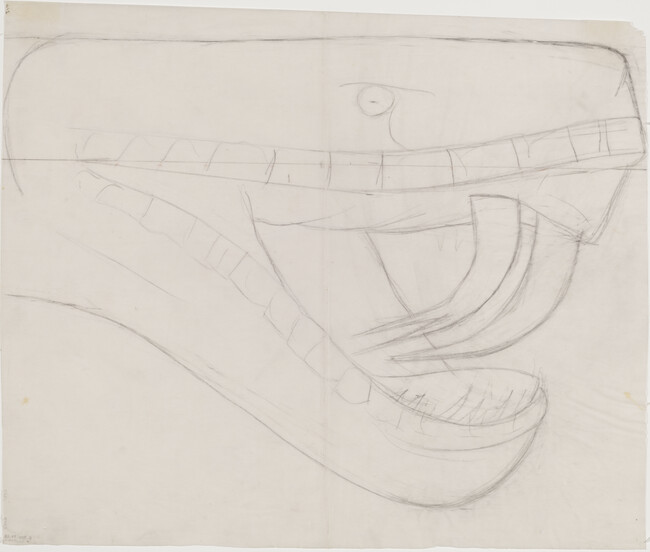 Study of Snake for The Departure of Quetzalcoalt (Panel 7) for The Epic of American Civilization