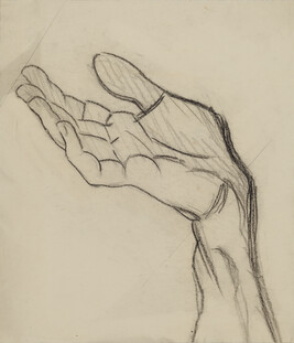 Study of Hand for The Coming of Quetzalcoatl (Panel 5) for The Epic of American Civilization